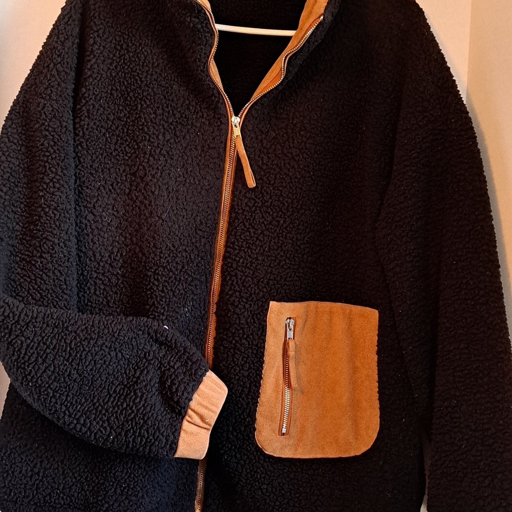 Black and Tan Teddy Jacket